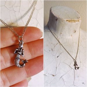 Vintage Mermaid Charm Necklace